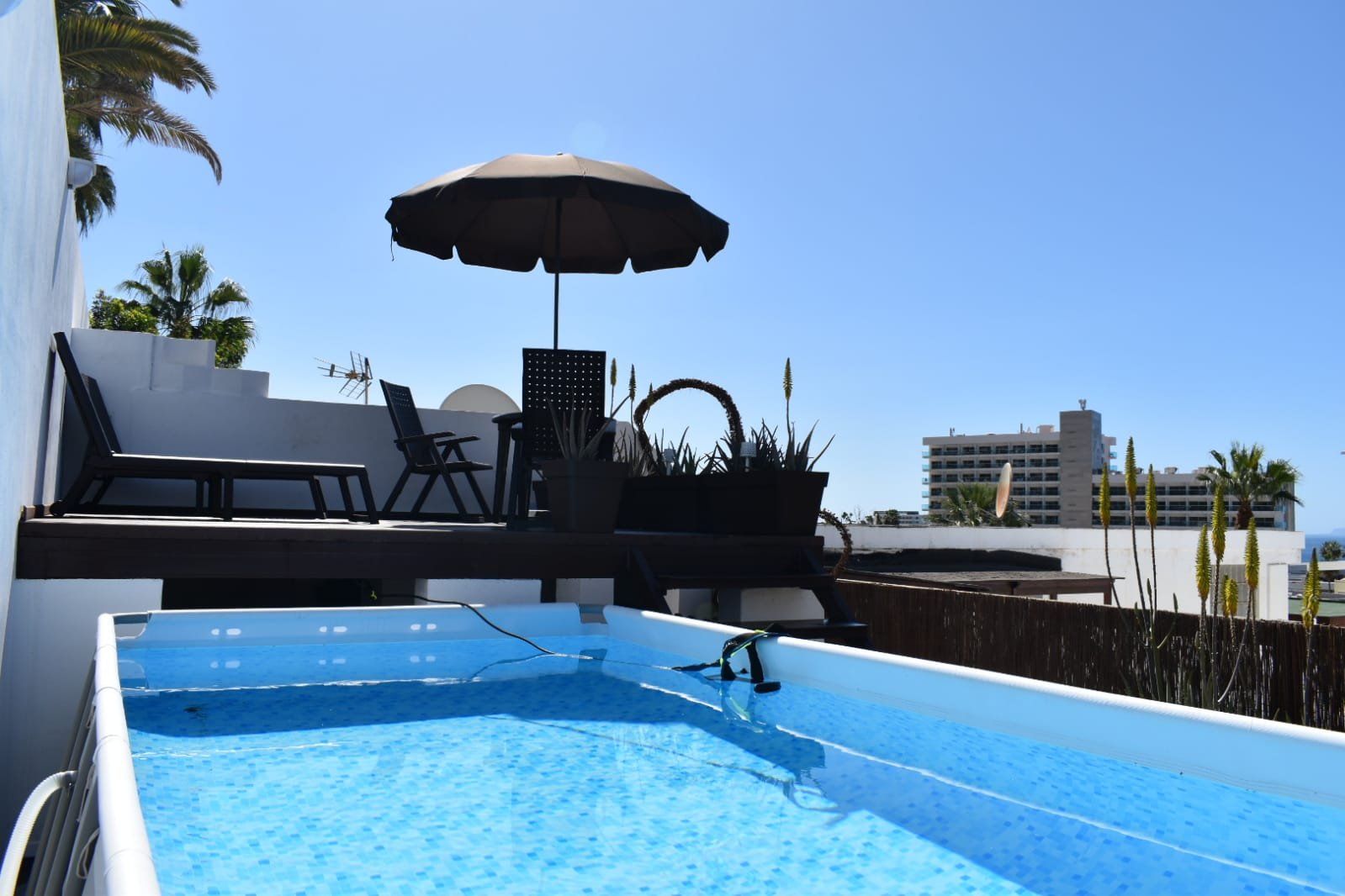 Casa en alquiler con piscina privada y vistas al mar en Los Gigantes