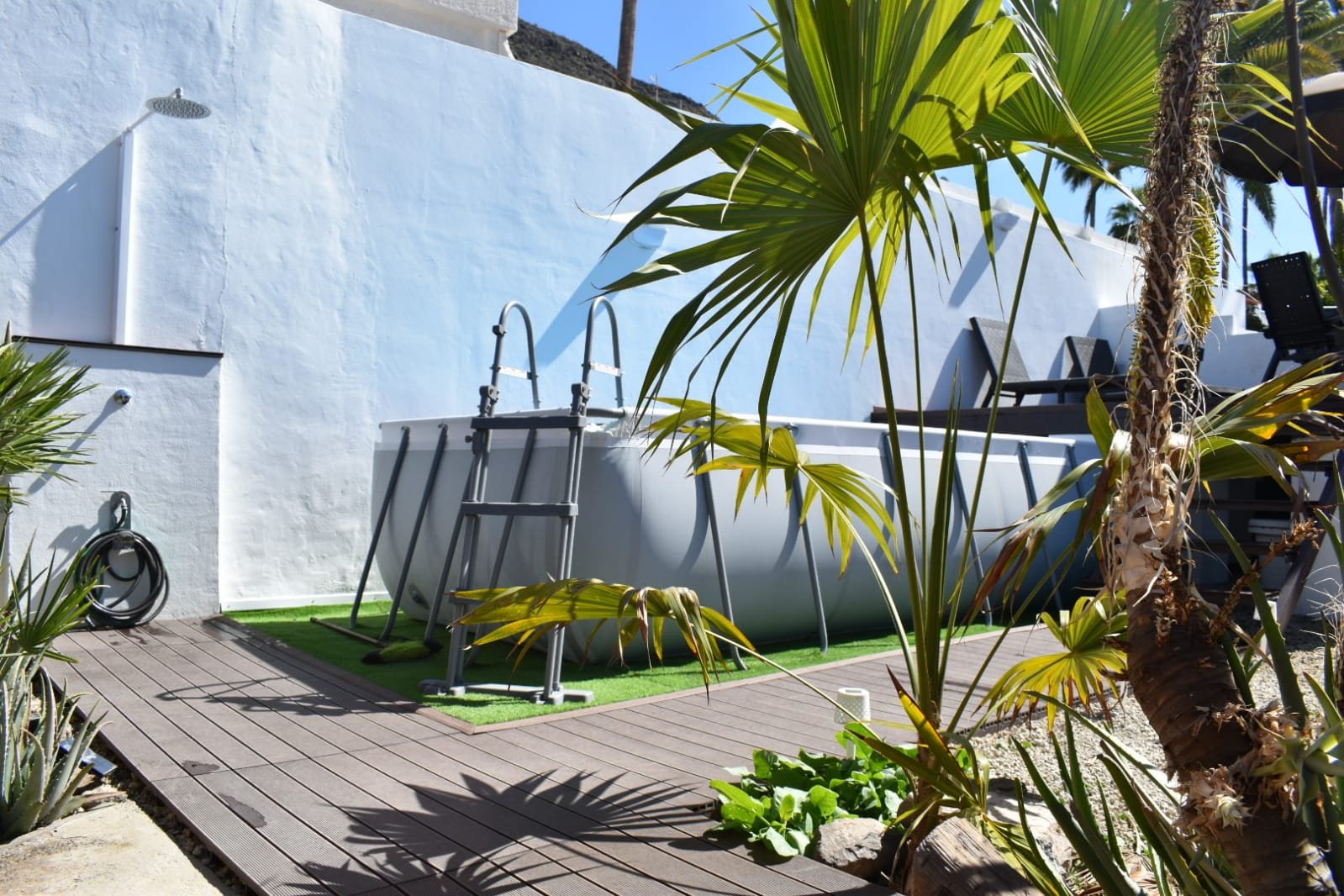 Casa en alquiler con piscina privada y vistas al mar en Los Gigantes